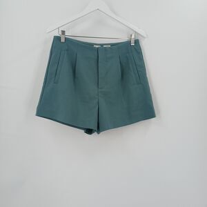 A New Day High Waisted Shorts Womens 8 Green Nautical Maritime Aesthetic